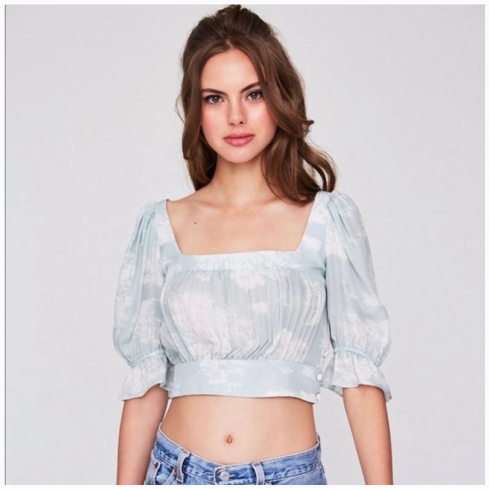 STONE COLD FOX - Lou Crop Top in Toile Size 2 (M)